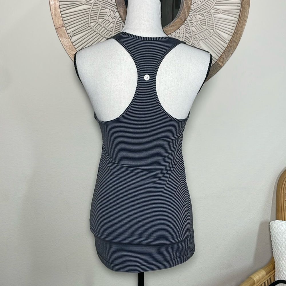 Lululemon Cool RacerbackBlack Heathered Slate size 8